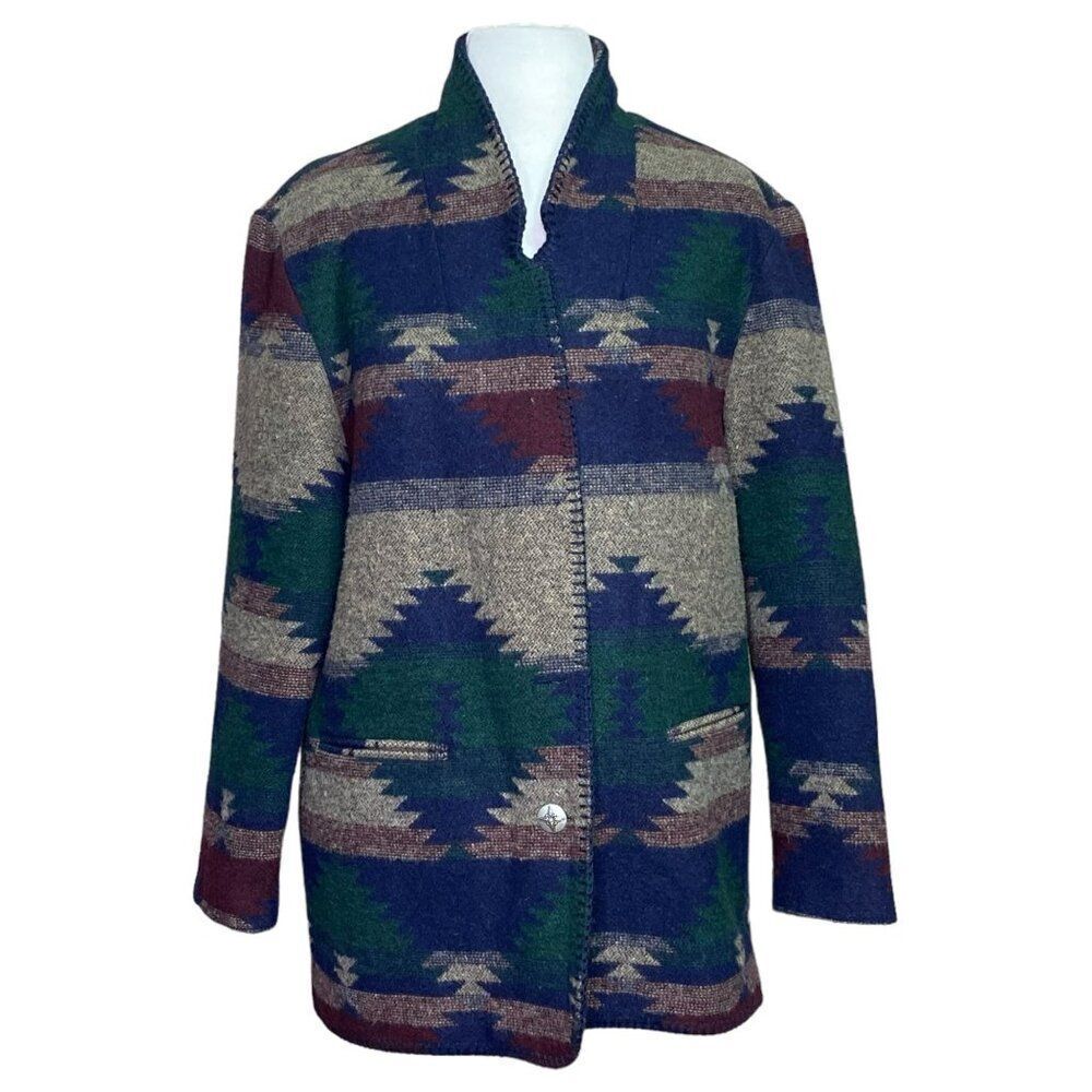 David Paul Southwest Blanket Jacket Size Medium